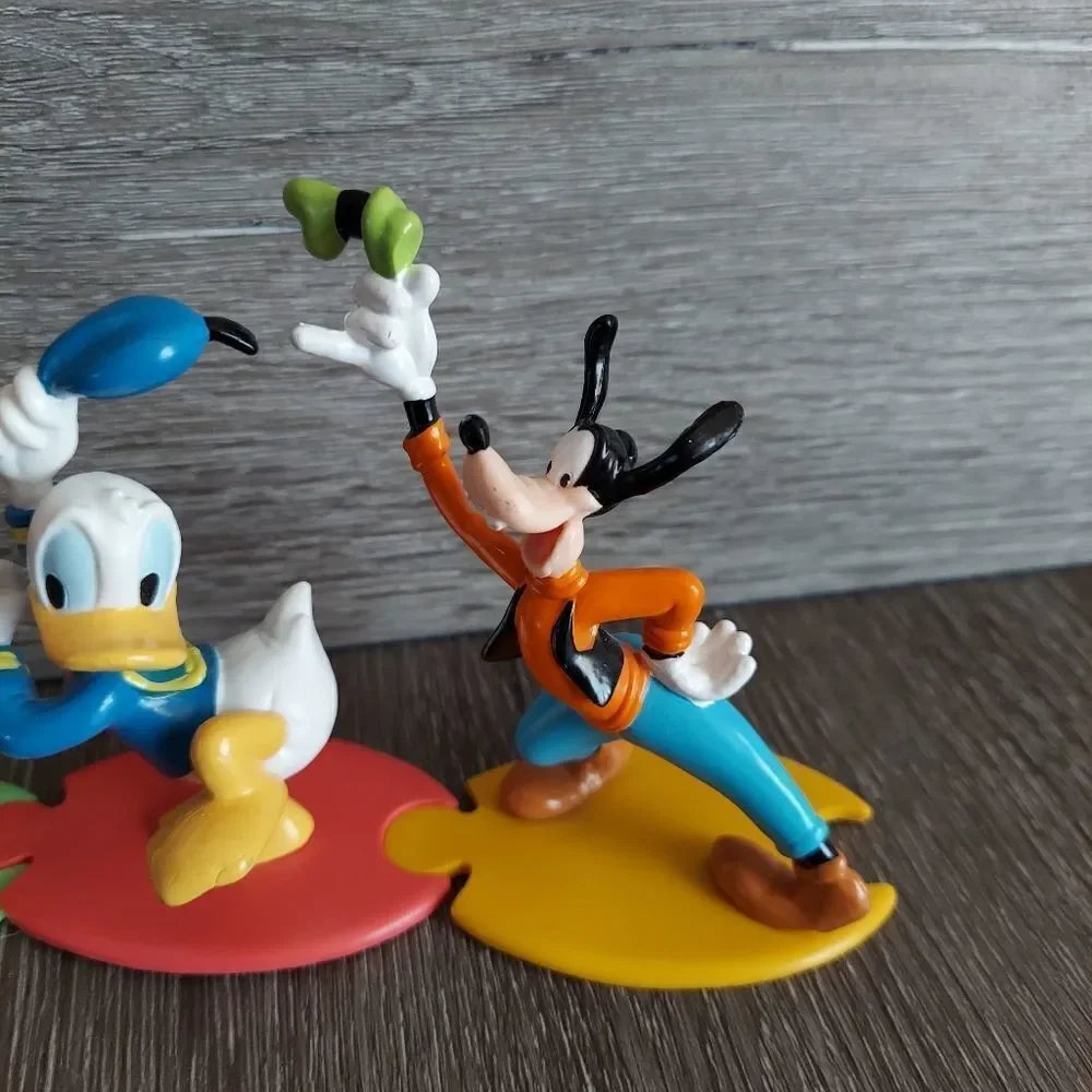 Vintage Disney Applause Mickey Minnie Mouse Donald Duck Goofy Figures Set